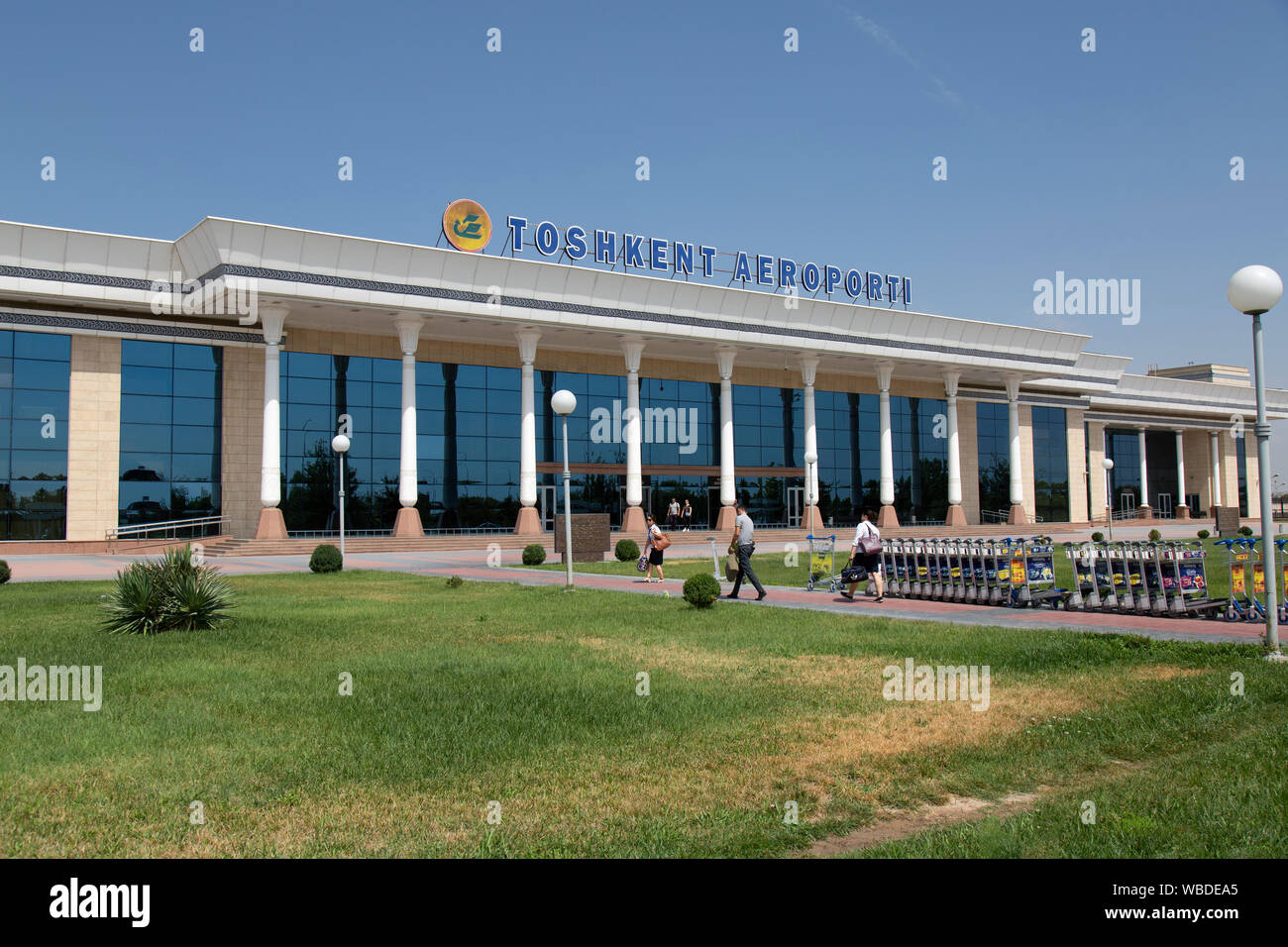 Terminal Building at Tashkent International Airport in Uzbekistan. Stock Photo