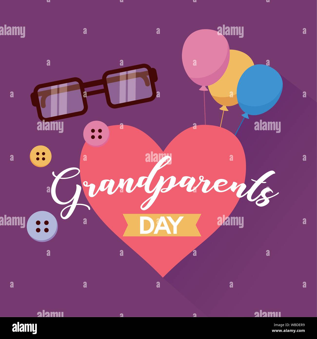 happy grandparents day flat design Stock Vector Image & Art Alamy