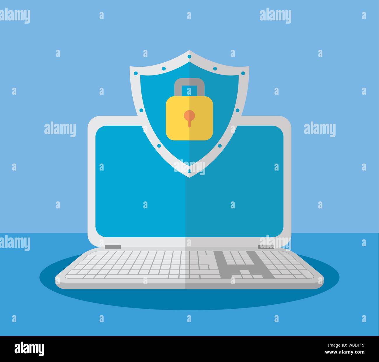 technology internet security flat design Stock Vector Image & Art - Alamy