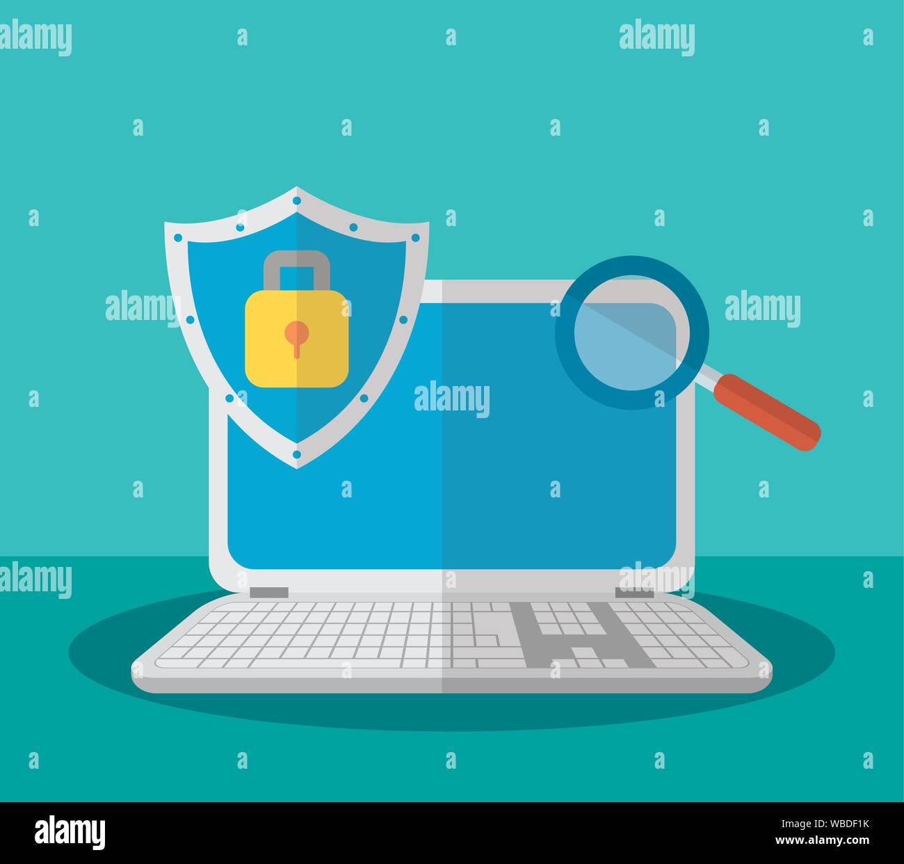 technology internet security flat design Stock Vector Image & Art - Alamy