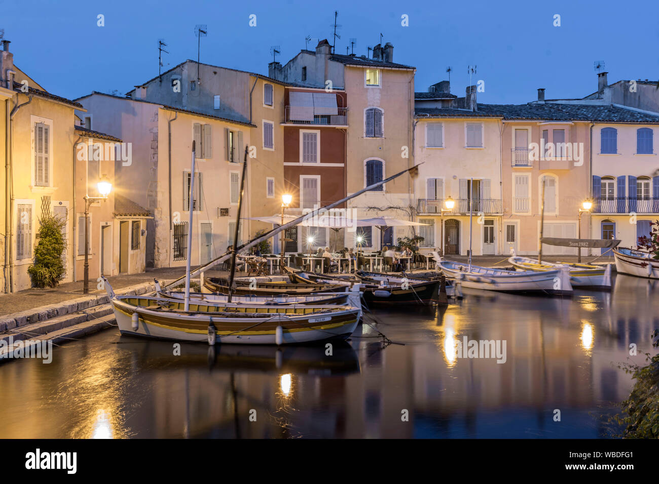 Canal de Caronte in Martigues, little venice,  Département Bouches-du-Rhône, france Stock Photo