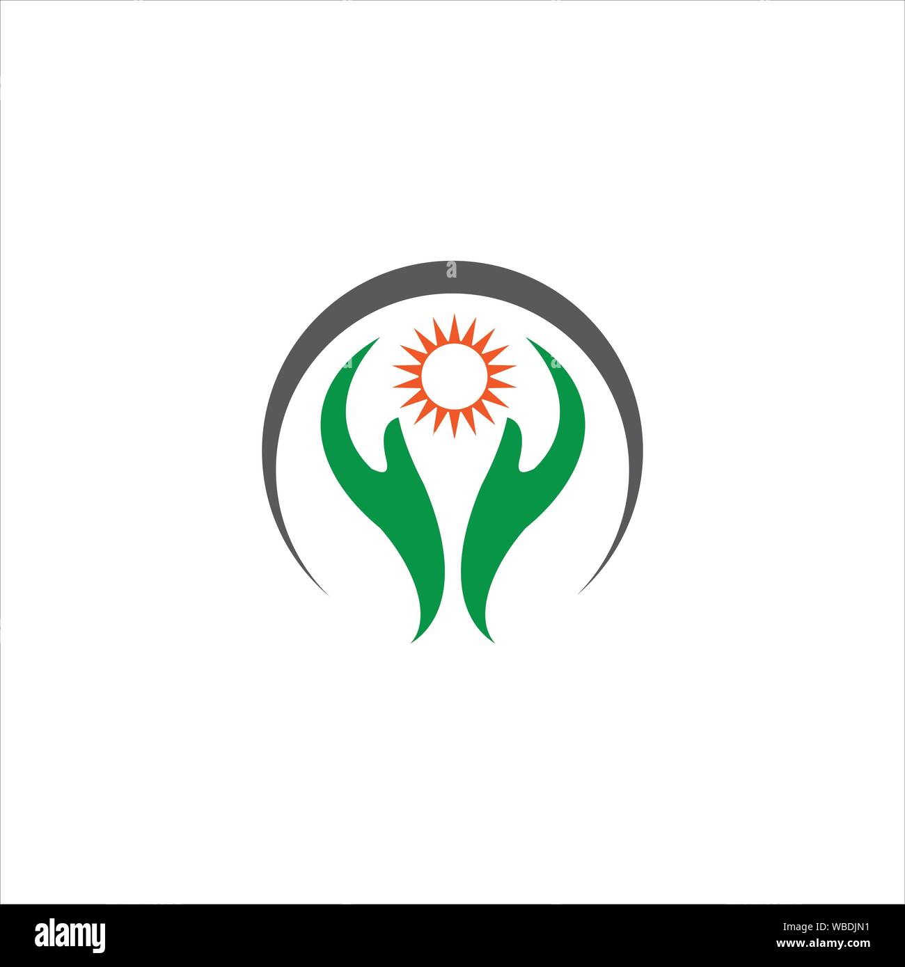charity logo design template Stock Vector