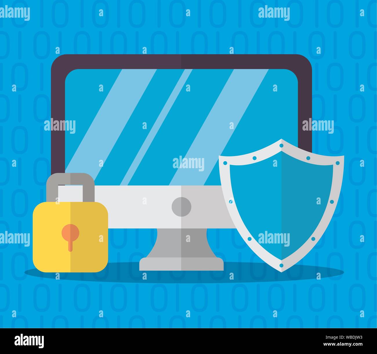 technology internet security flat design Stock Vector Image & Art - Alamy