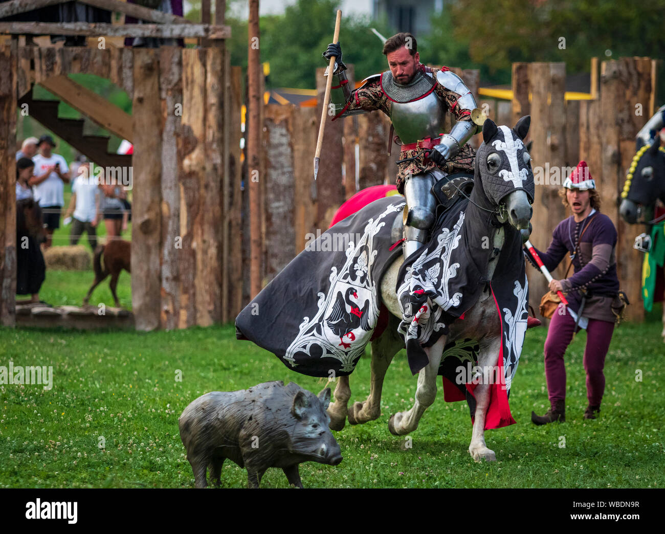 KOPRIVNICA, CROATIA AUGUST 23, 2019 Renaissance festival in Koprivnica, Croatia. One of