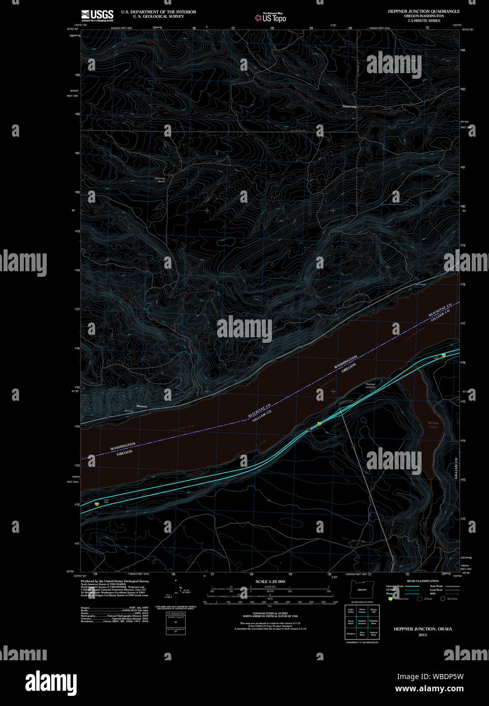 Heppner map hires stock photography and images Alamy