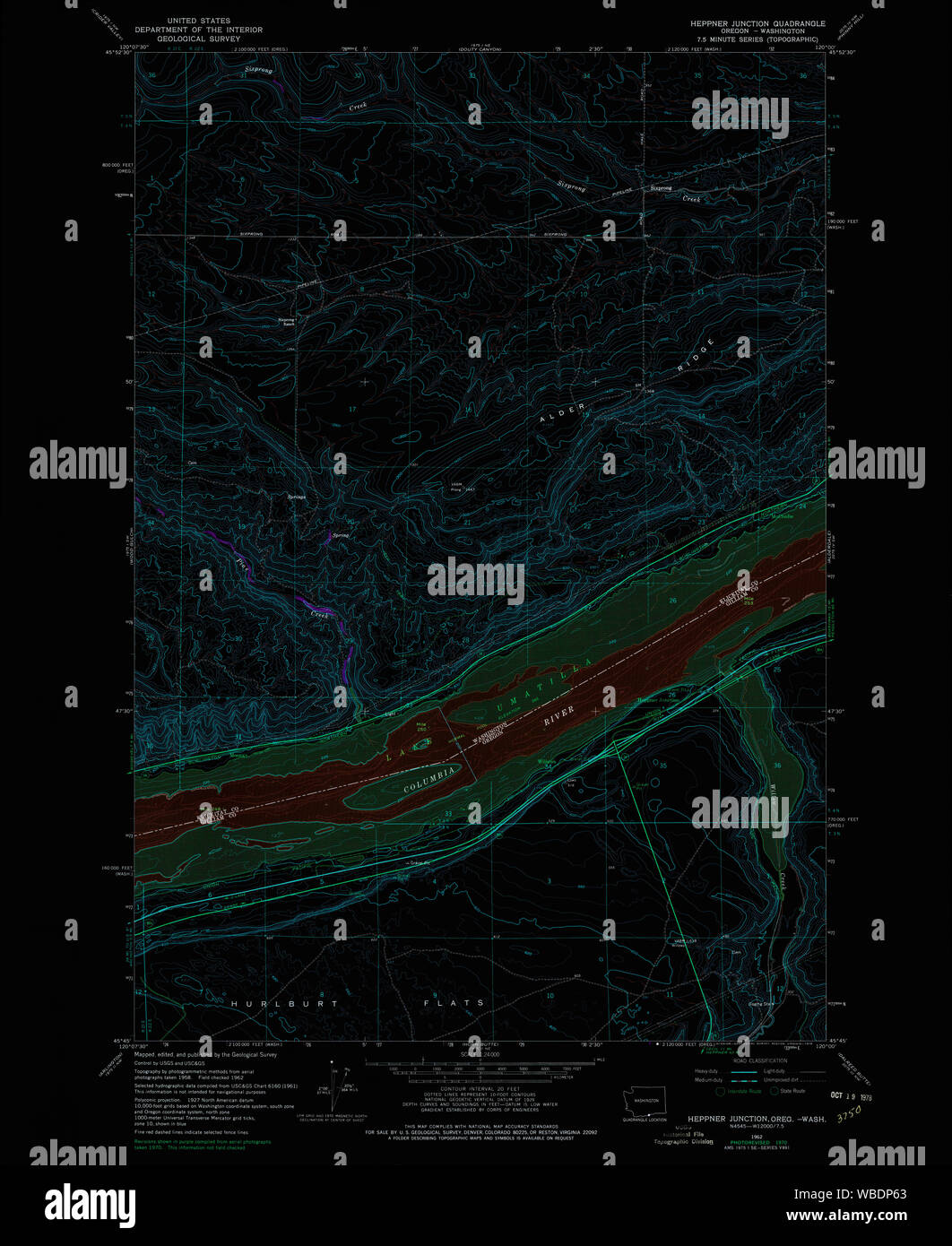 Heppner map hires stock photography and images Alamy