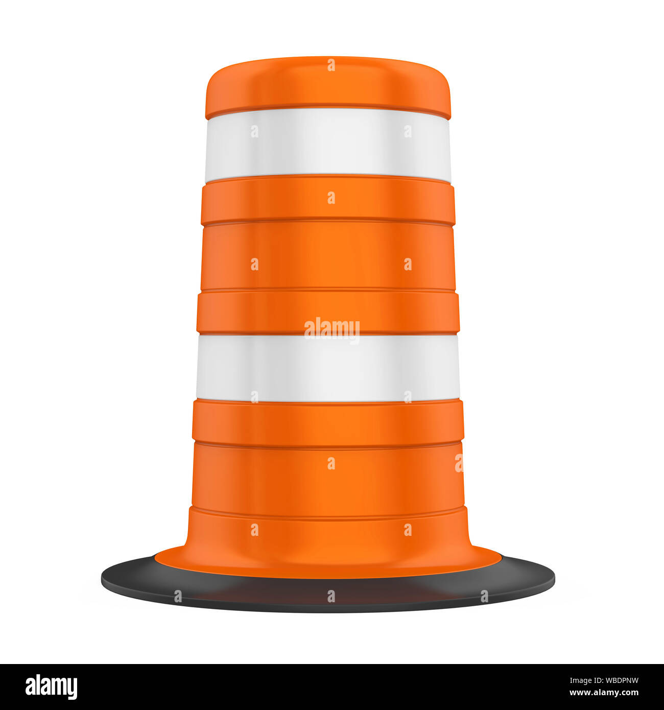 Traffic Barrel Isolated Stock Photo Alamy