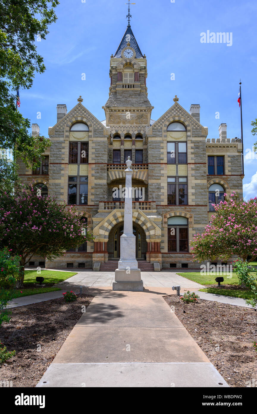 Town Square and Historic Fayette County Courthouse built in 1890. La ...