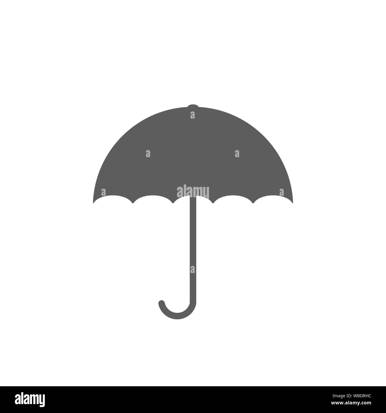 Umbrella sign icon. Rain protection symbol. Flat design style Stock ...