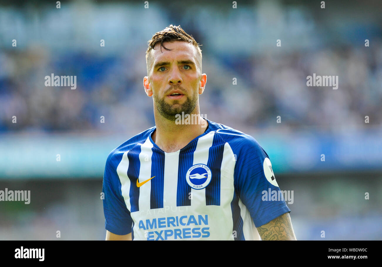 Shane Duffy of Brighton during the Premier League between Brighton and Albion and Southampton at the American Express Community Stadium , , 24 August 2019 Editorial use only. No