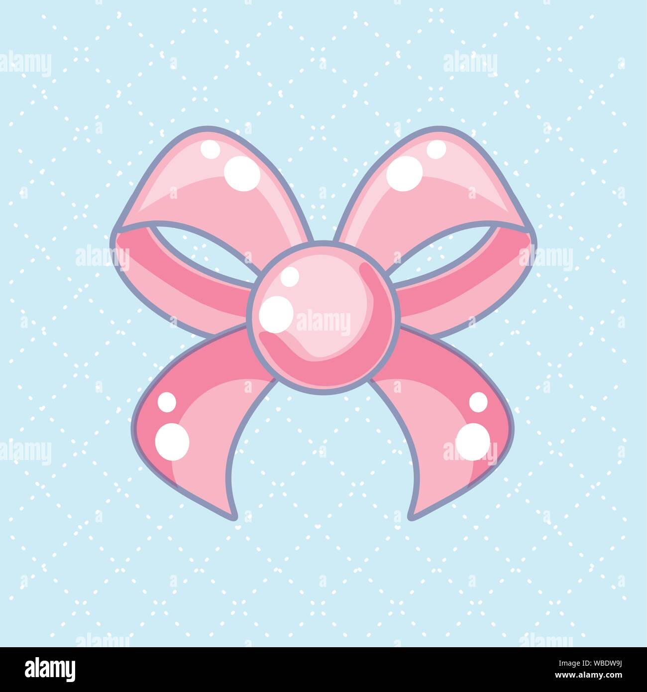 cute bow ribbon isolated icon vector illustration design Stock Vector ...