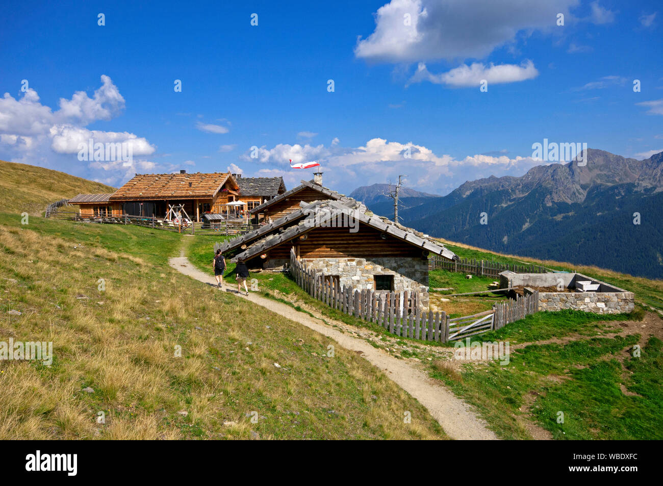 Innere Schwemmalm (mt. 2096), Val d'Ultimo (Ultental), Bolzano, Trentino Alto Adige, Italy Stock Photo