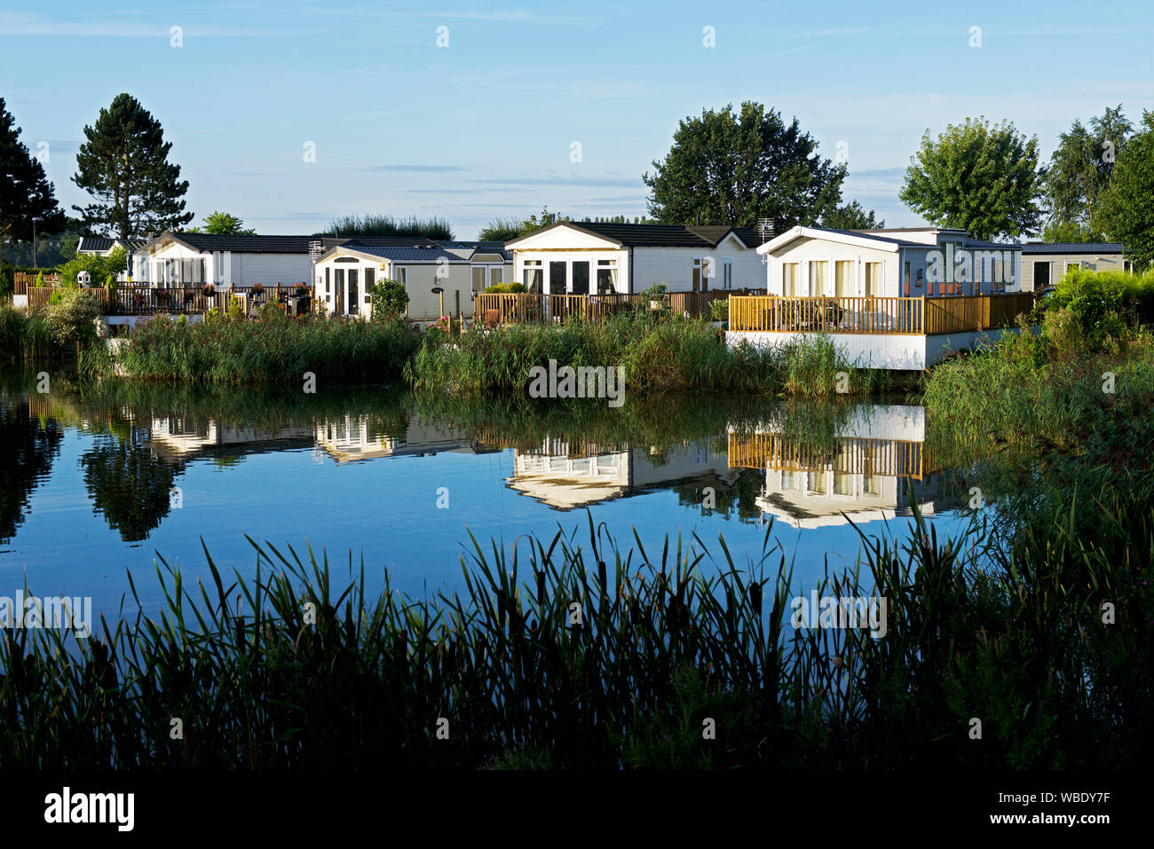 Holiday Park Cabins Uk Stock Photos Holiday Park Cabins Uk Stock