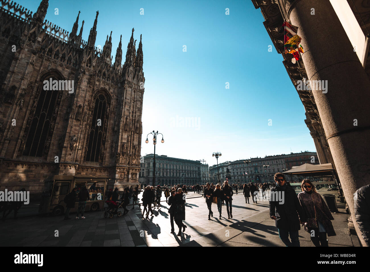 Milano street view hi-res stock photography and images - Alamy