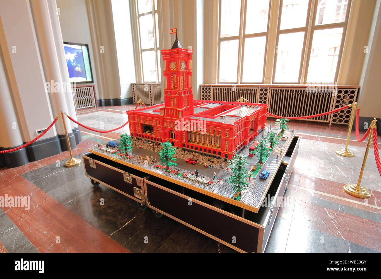 Rotes Rathaus Red town hall miniature display at Rotes Rathaus Red town ...