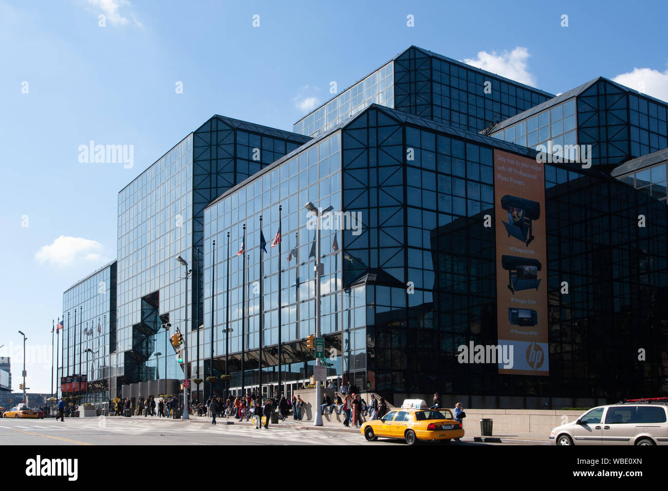 Jacob Javits Convention Center by I M Pei west side Eleventh Avenue Manhattan New York City Stock Photo