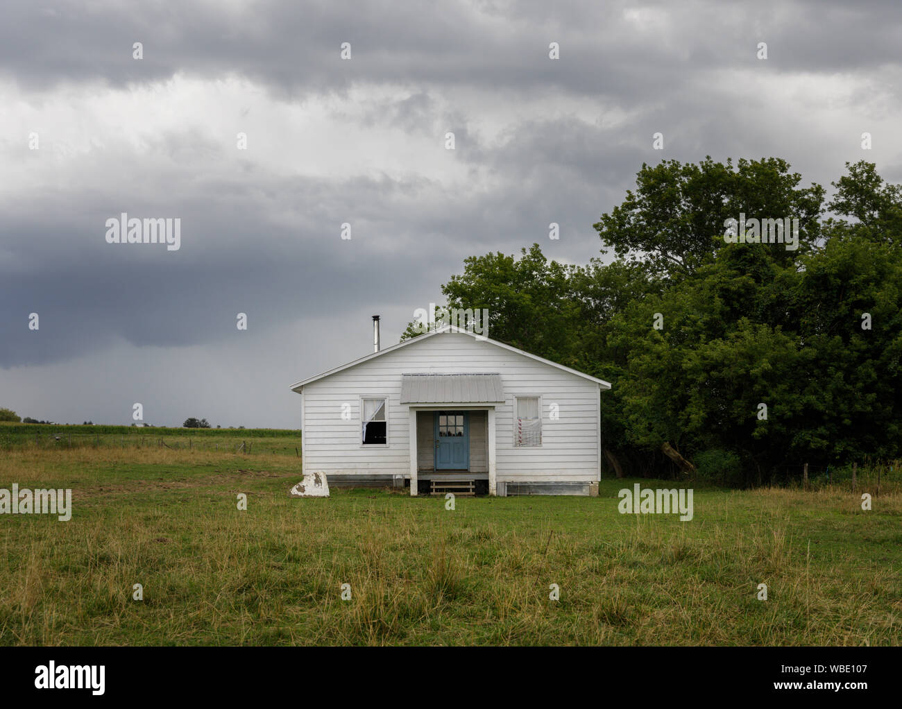 Amish school house, Stone Arabia, Palatine, New York State, USA. Stock Photo