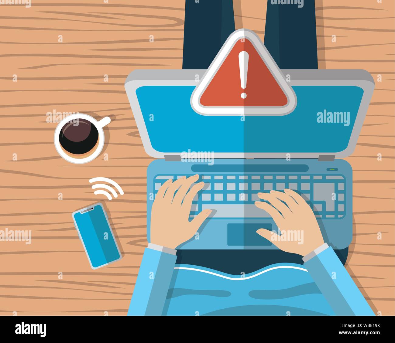 technology internet security flat design Stock Vector Image & Art - Alamy