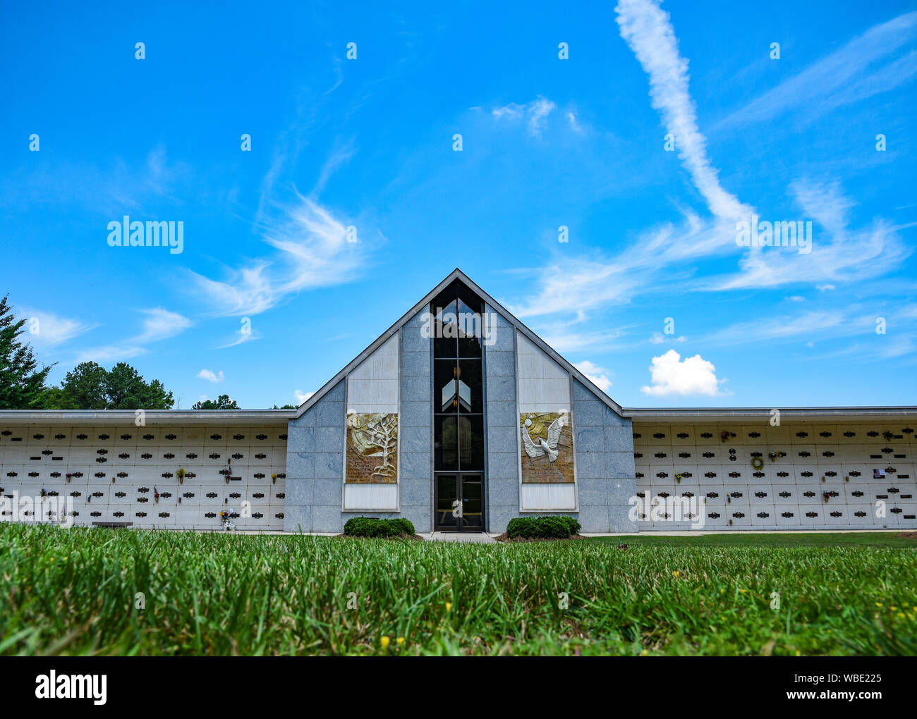 Funeral Home Building Stock Photo