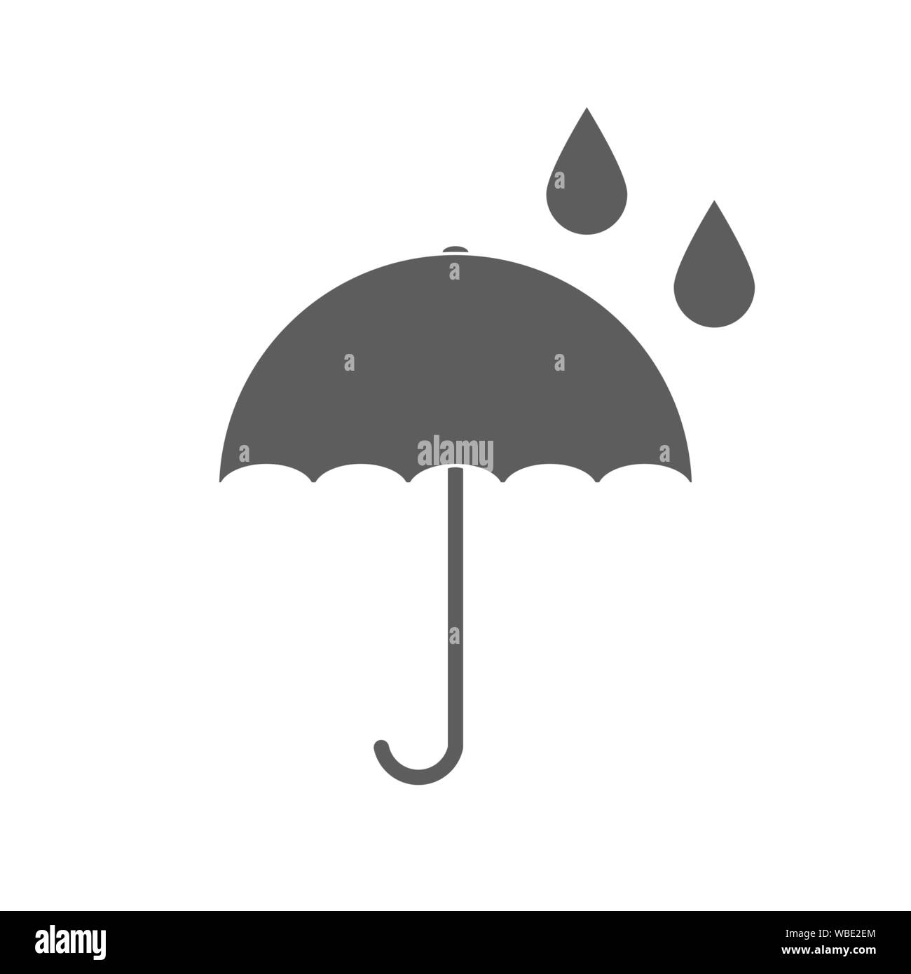 umbrella icon - Vector weather sign - protection illustration, umbrella isolated Stock Vector