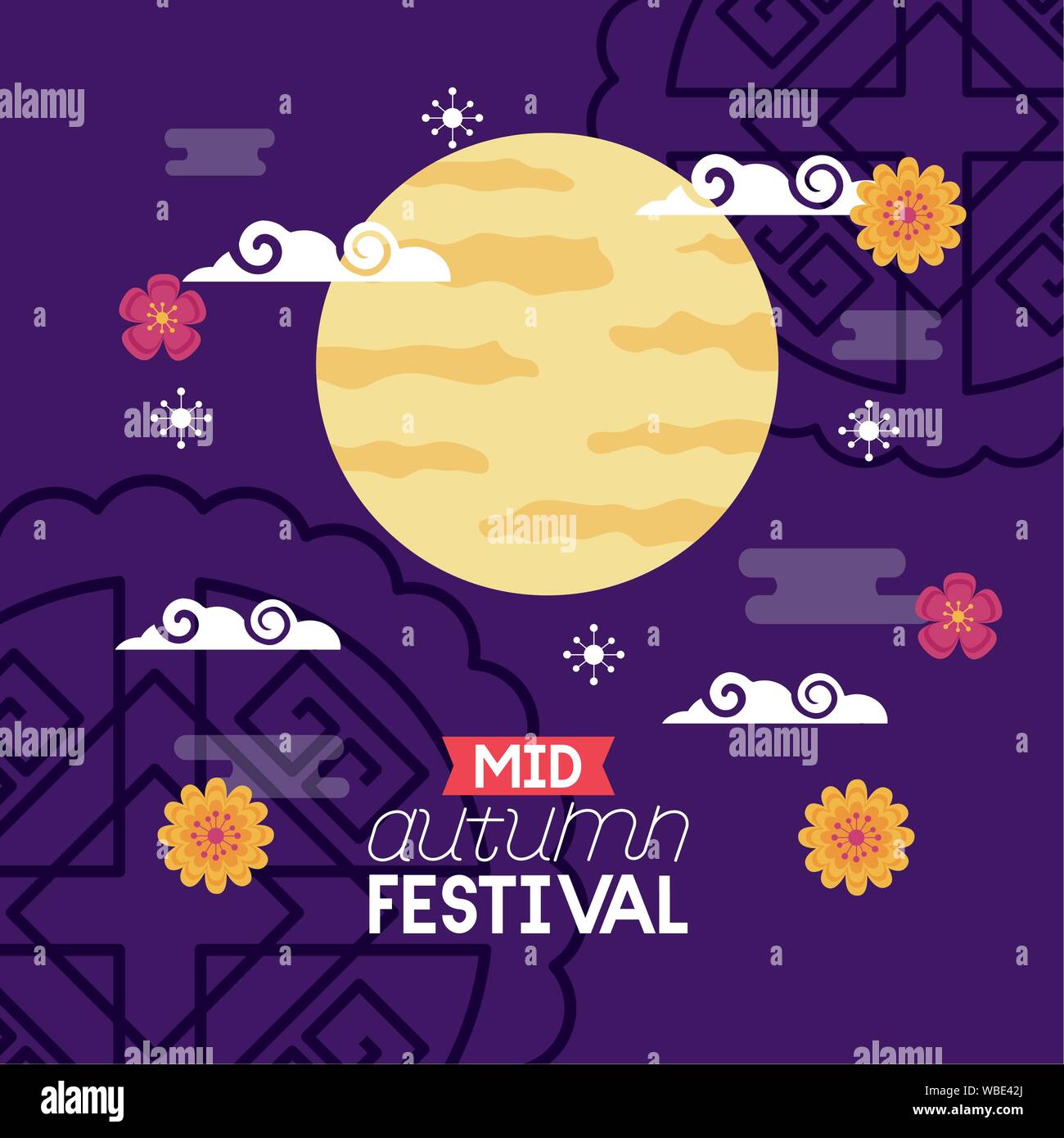 celebration mid autumn festival card Stock Vector Image & Art - Alamy