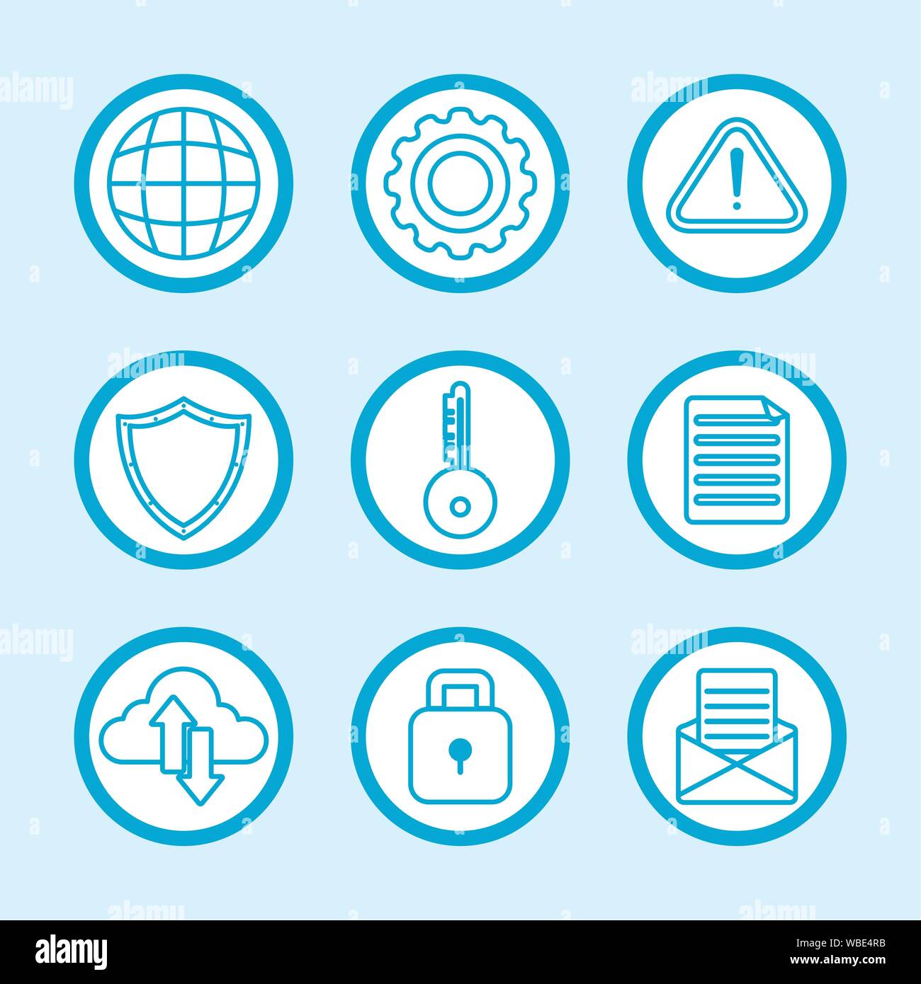 technology internet security flat design Stock Vector Image & Art - Alamy