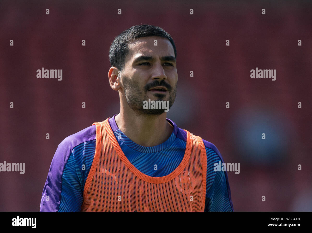 İlkay Gündoğan of Man City pre match during the Premier League match between Bournemouth and Manchester City at the Goldsands Stadium, Bournemouth, En Stock Photo