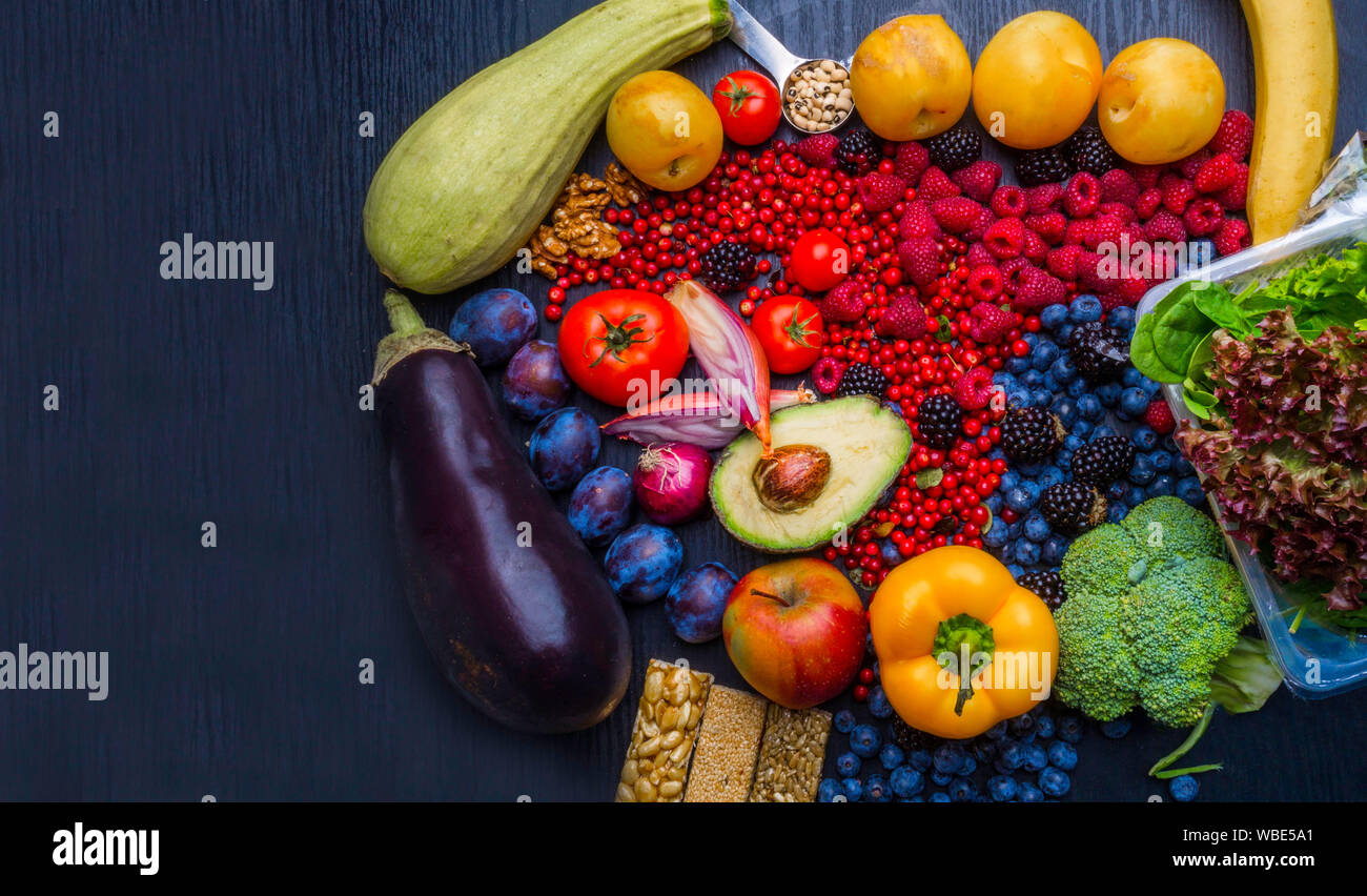 Health and super food to boost immune system, high in antioxidants, anthocyanins, minerals and