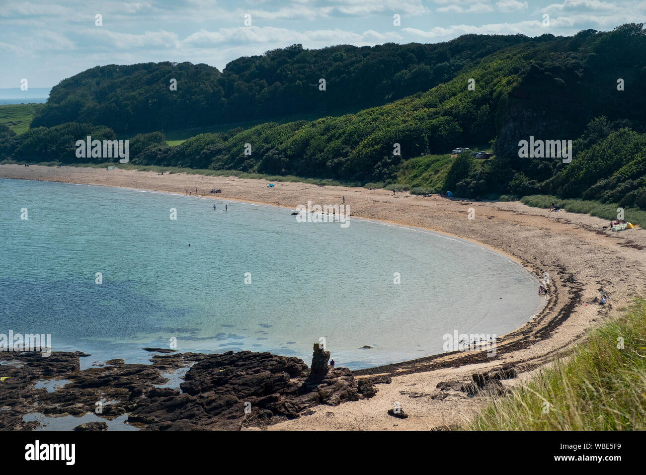 Seacliff beach, East Lothian, Scotland. Stock Photo