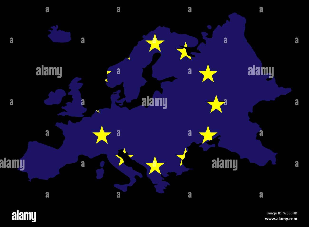 Europe Map Flag Vector illustration EPS10 Stock Vector Image & Art - Alamy