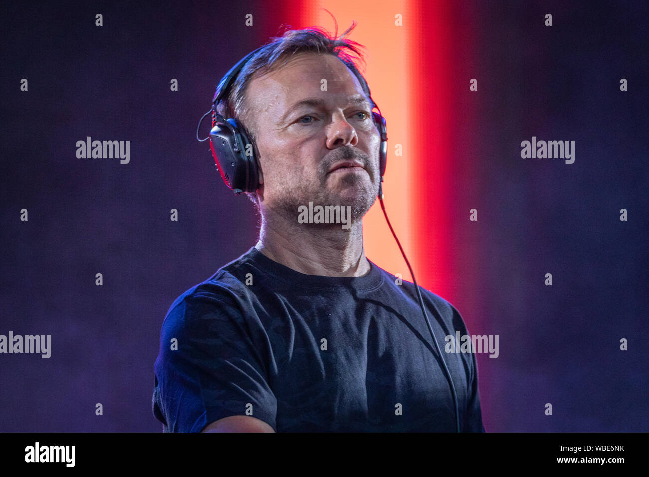 Pete Tong at Gigs In The Gardens at De Montfort Hall in Leicester 23rd August 2019 Stock Photo