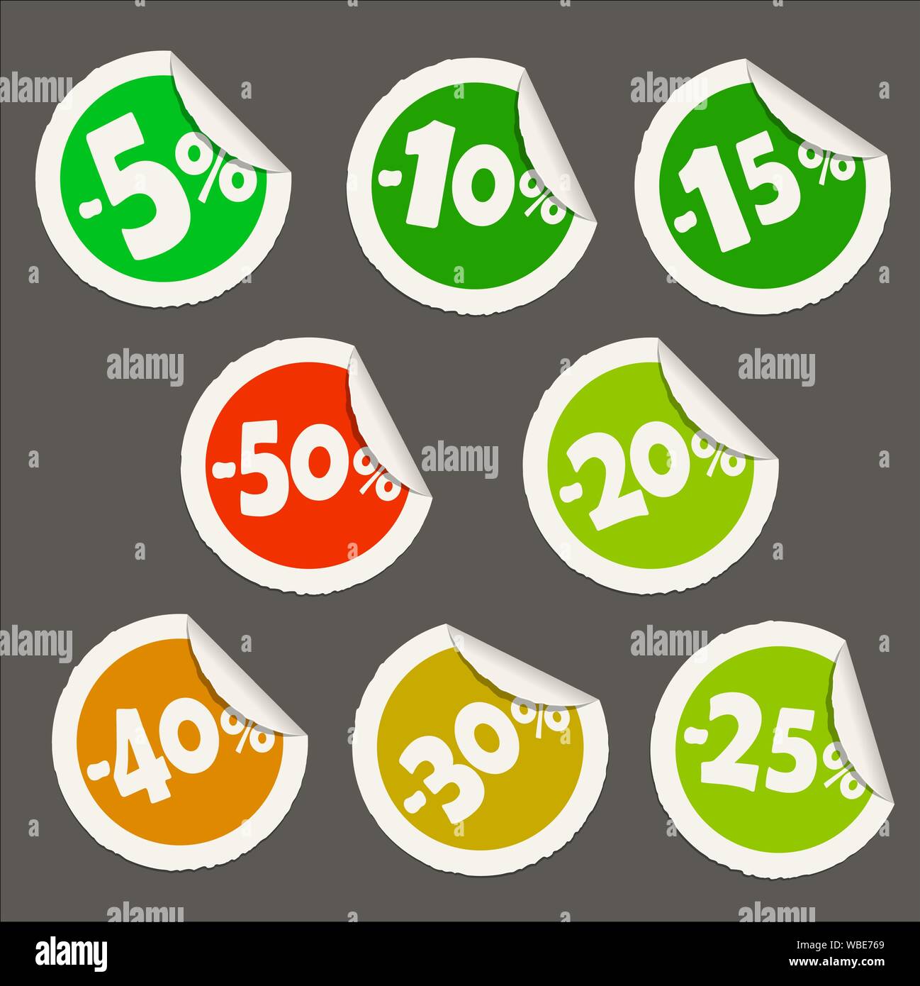 discount sticker icons Stock Vector