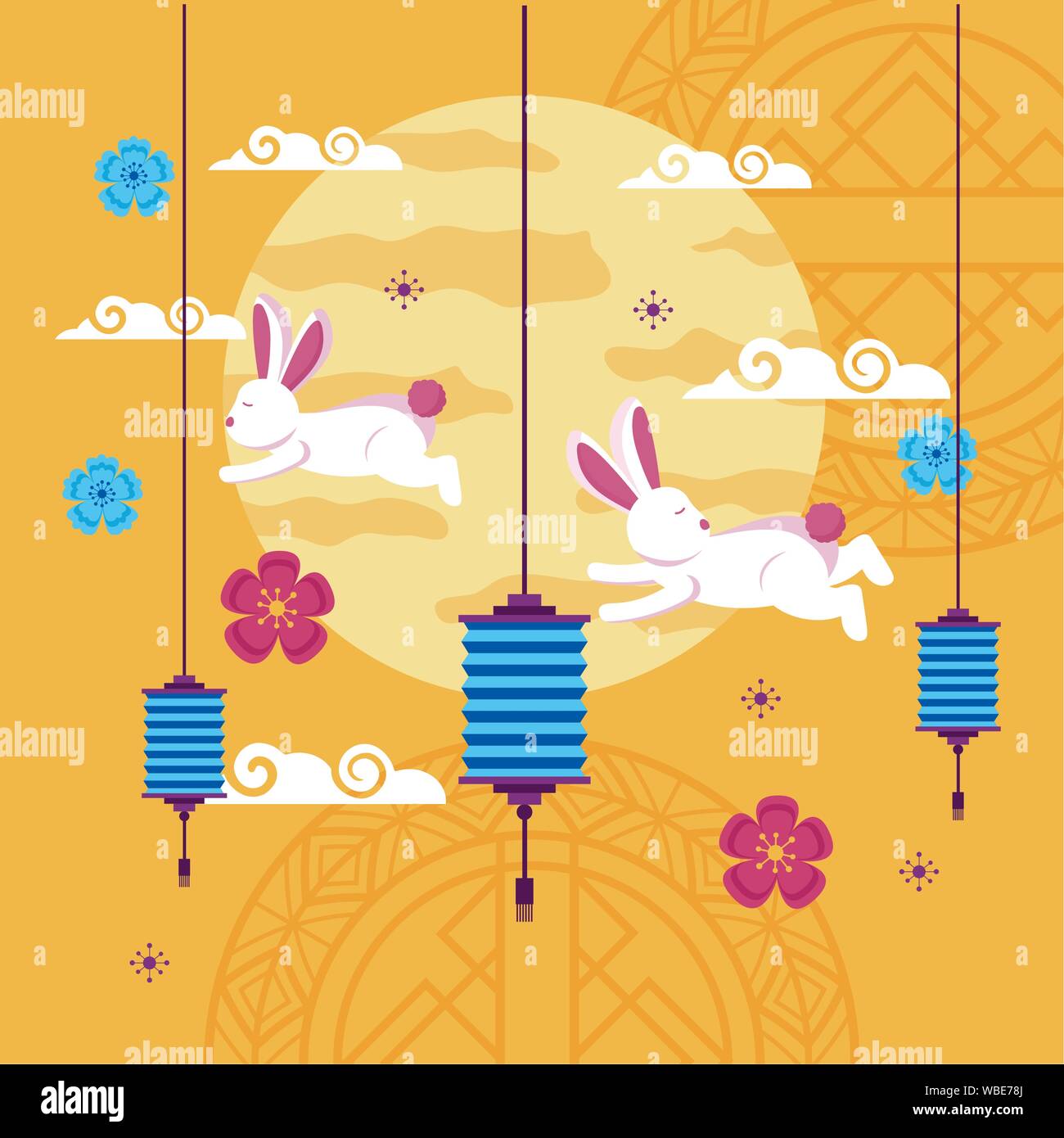 celebration mid autumn festival card Stock Vector Image & Art - Alamy