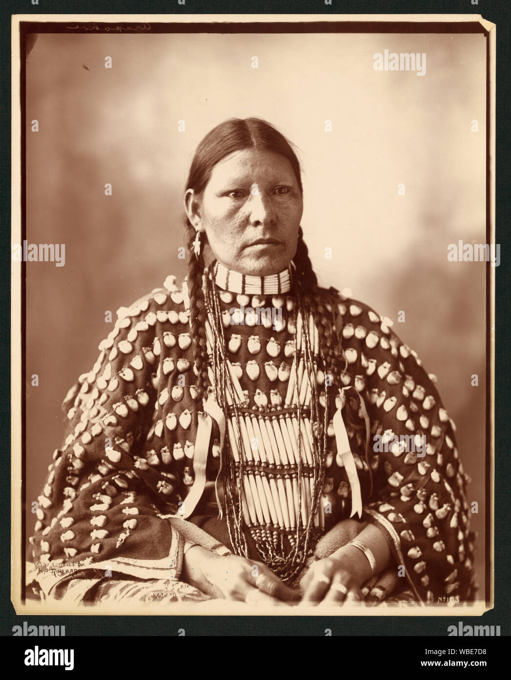 Freckled Face (Arapahoe) / F.A. Rinehart, Omaha. Abstract/medium: 1 photographic print. Stock Photo