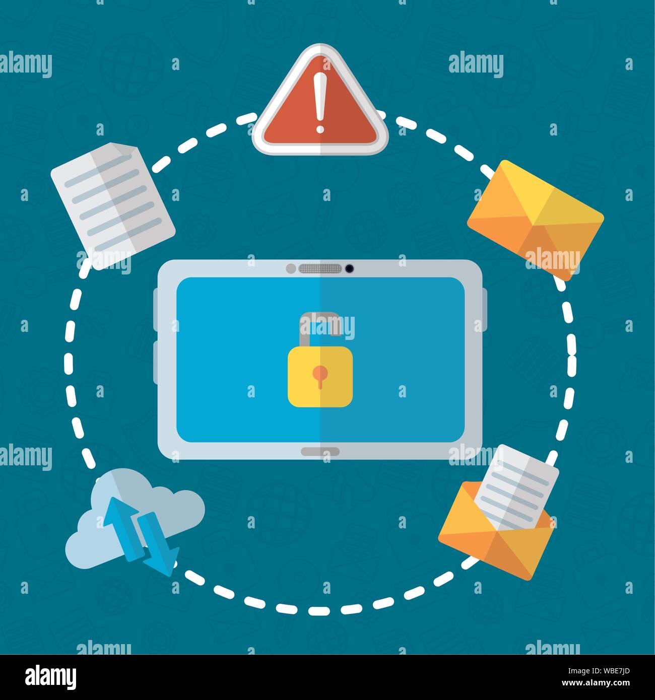 technology internet security flat design Stock Vector Image & Art - Alamy