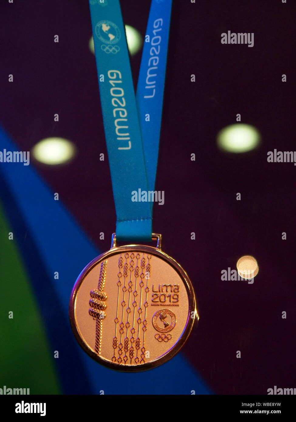 The official medals of Gold, Silver and Copper for the Pan American and