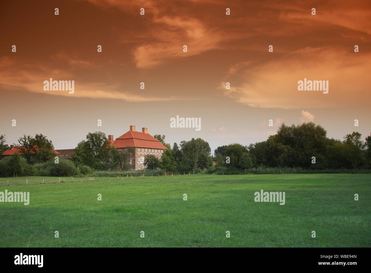 Castle ,Schloss Oberwerries in Hamm NRW Germany Stock Photo Alamy