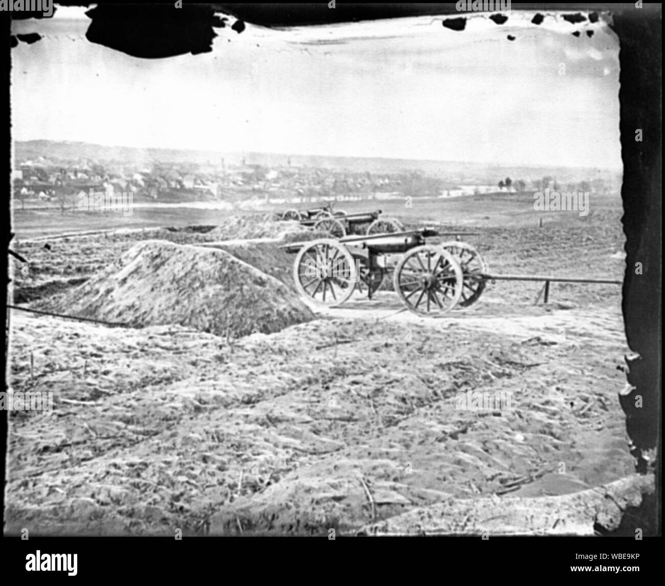 Fredericksburg, Va. View of town from Tyler's Battery Abstract: Selected Civil War photographs, 1861-1865 Stock Photo