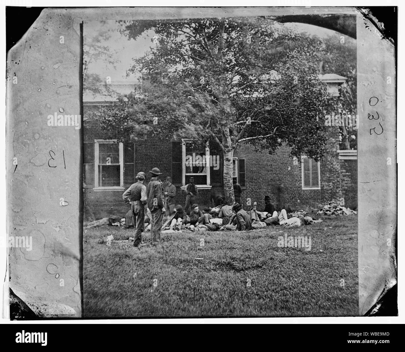 Fredericksburg, Va. Wounded from the Battle of the Wilderness Abstract: Selected Civil War photographs, 1861-1865 Stock Photo