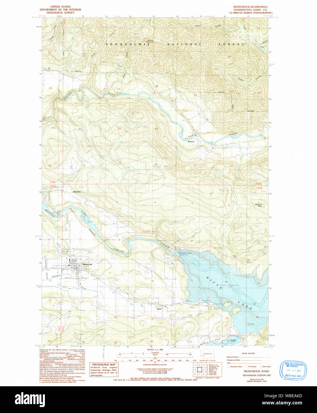 Mossyrock washington map hires stock photography and images Alamy