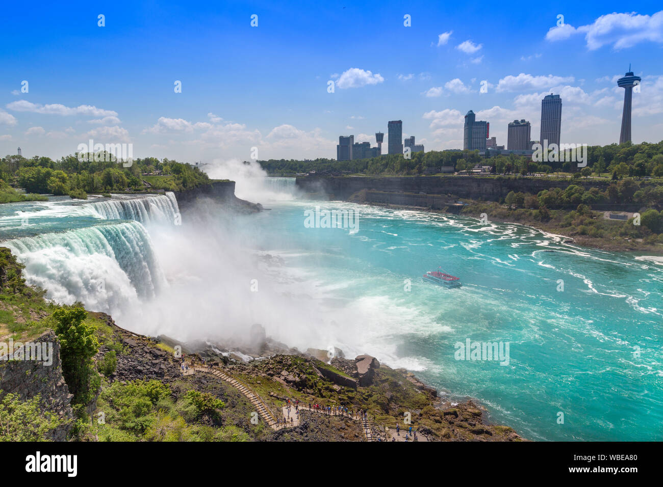 Buffalo, USA-20 July, 2019: Scenic Niagara Waterfall, American side Stock  Photo - Alamy