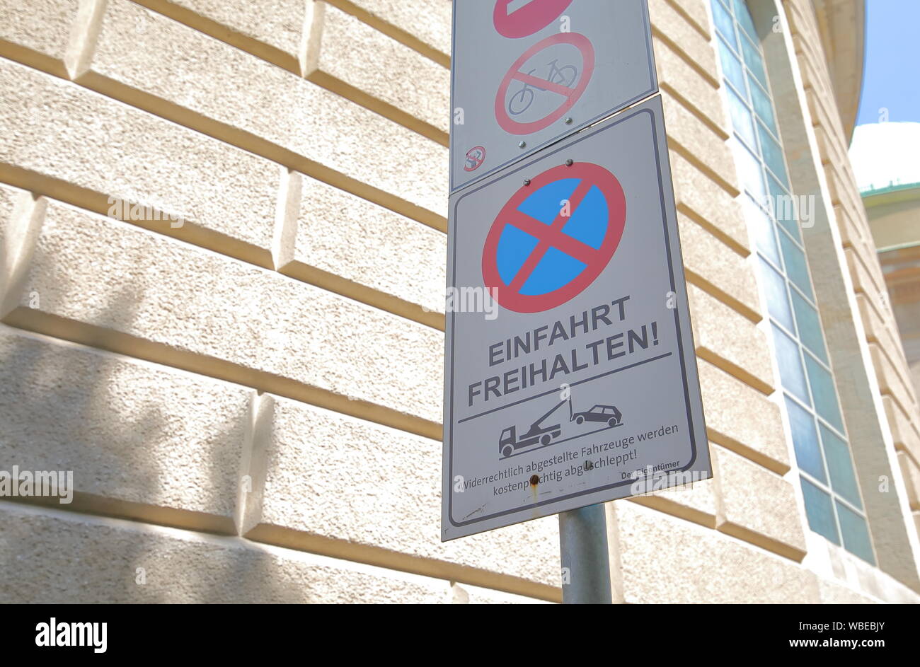 Car parking road sign Berlin Germany Stock Photo Alamy