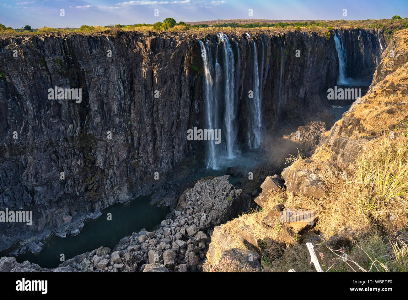 Victoria Falls In Zimbabwe Africa Stock Photo Alamy Victoria Falls In Zimbabwe Africa WBEDF0