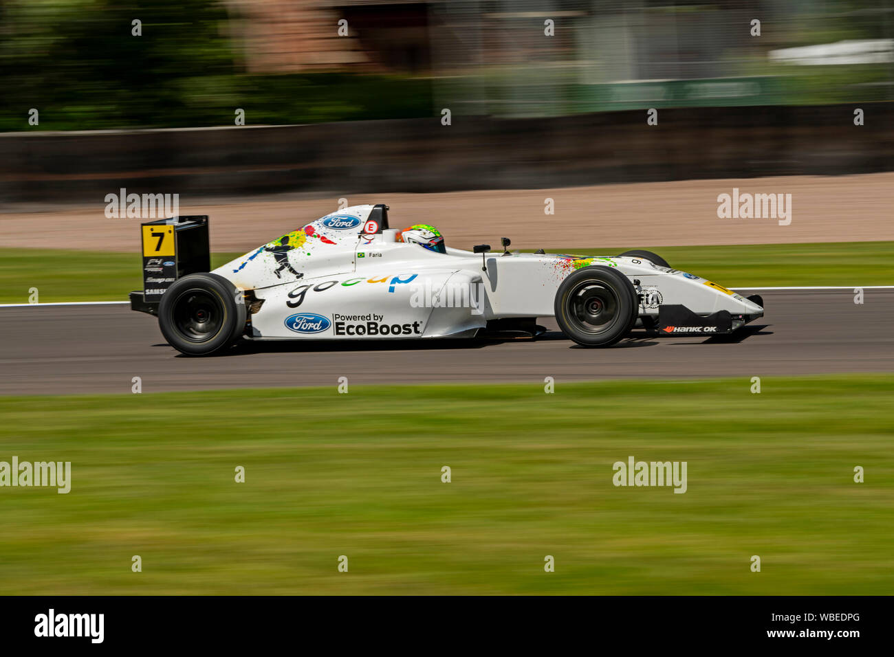 Car 7, Roberto Faria, Fortec Motorsport, Session 1,  Oulton Park F4 Championship Stock Photo