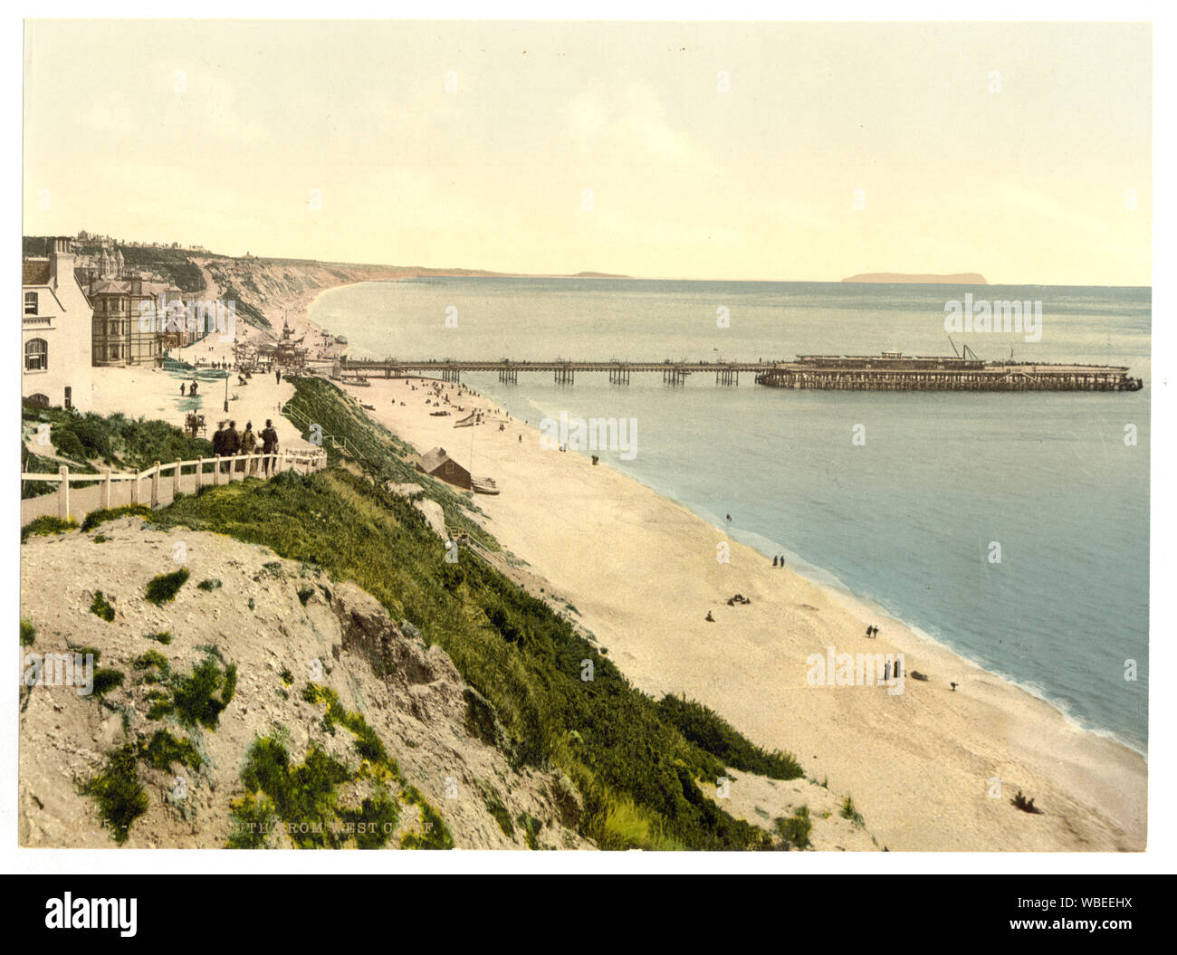 From the West Cliff, Bournemouth, England Stock Photo Alamy