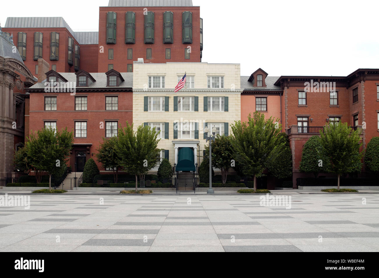 Front exterior, Blair House, located across from the White House