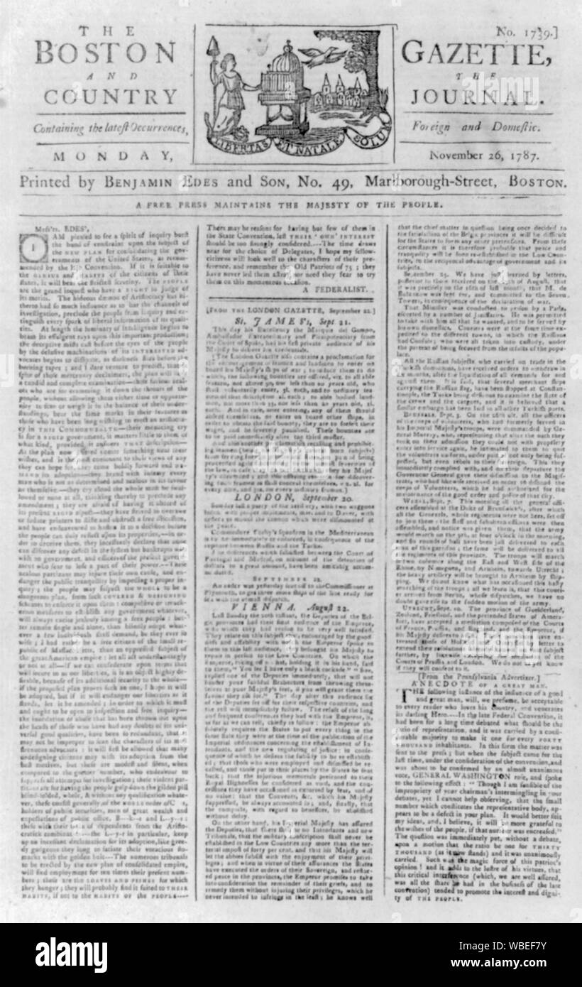 The boston gazette hires stock photography and images Alamy