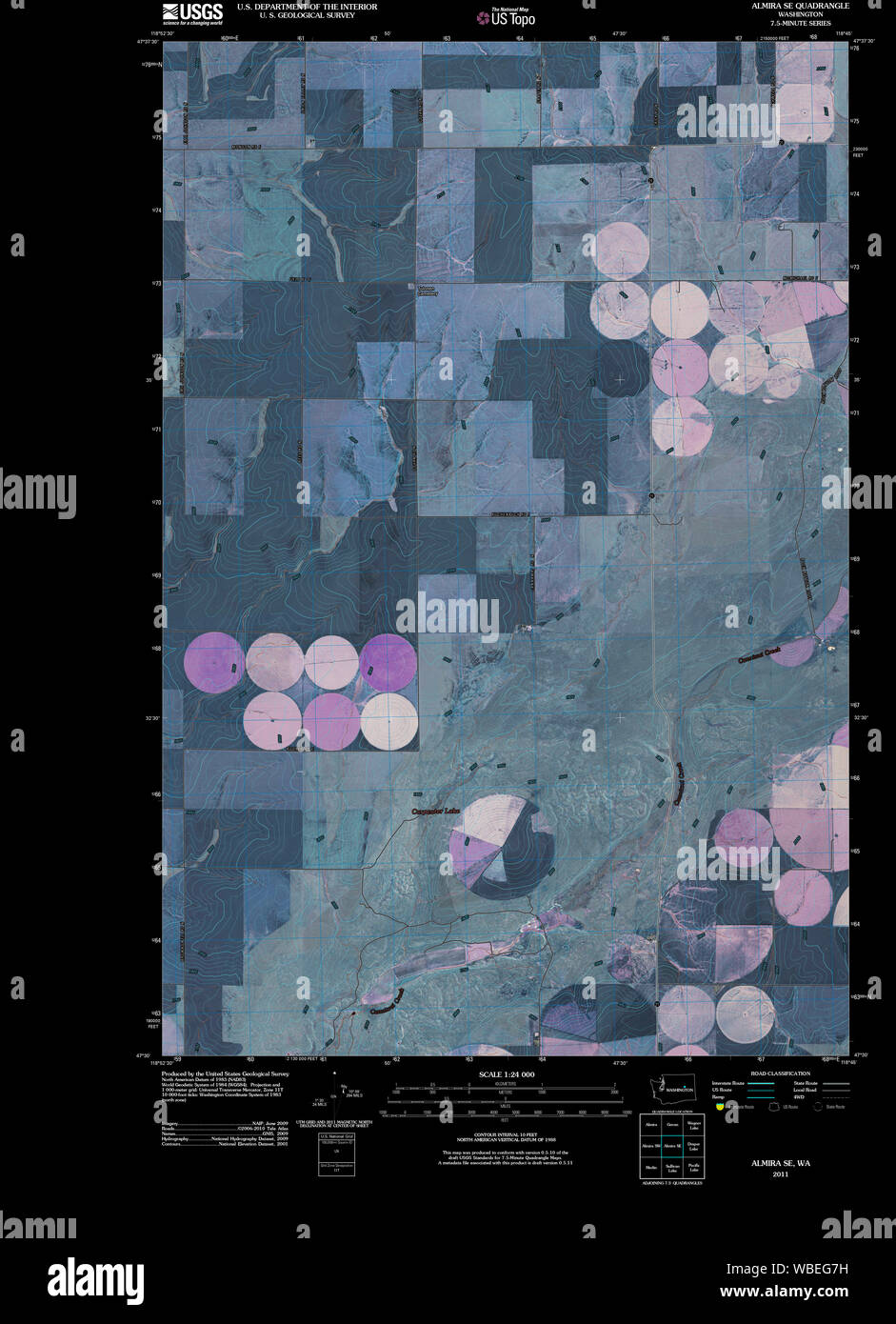 Map of almira washington hires stock photography and images Alamy
