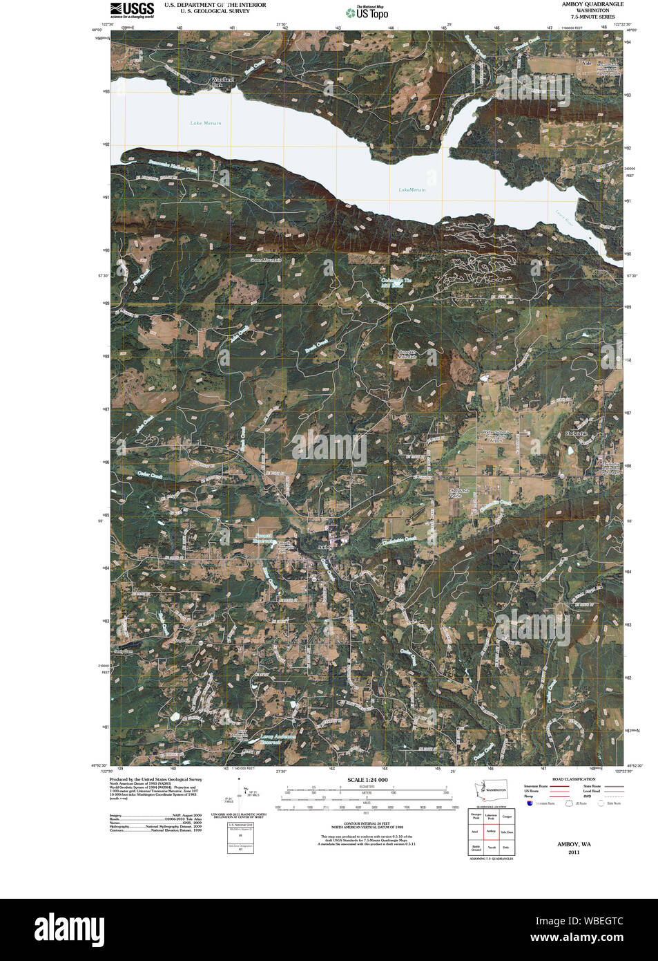 Amboy washington state map Cut Out Stock Images & Pictures Alamy