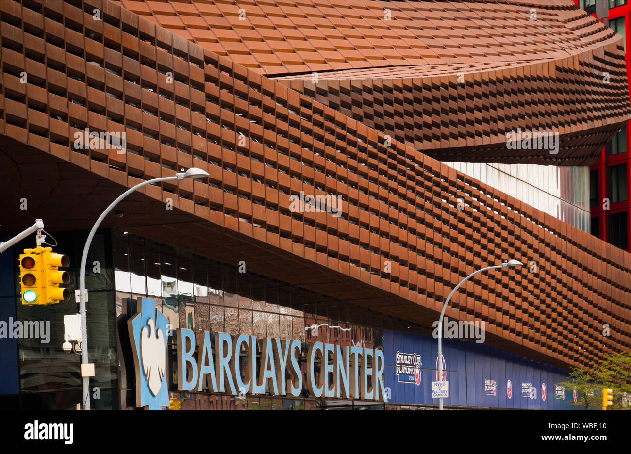 Barclay center in downtown Brooklyn NYC Stock Photo